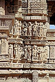 Khajuraho - Lakshmana temple detail of the south transept 